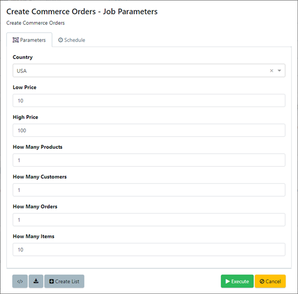 Self-Service Test Data Forms