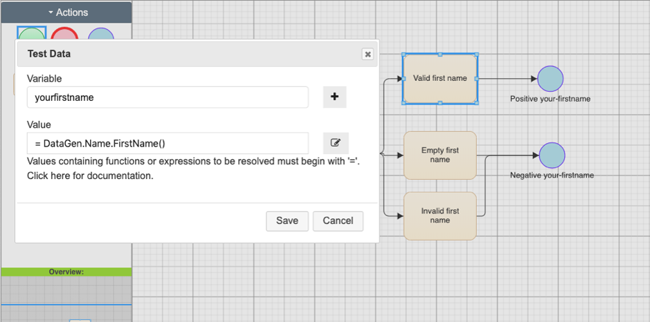 Synthetic test data generation