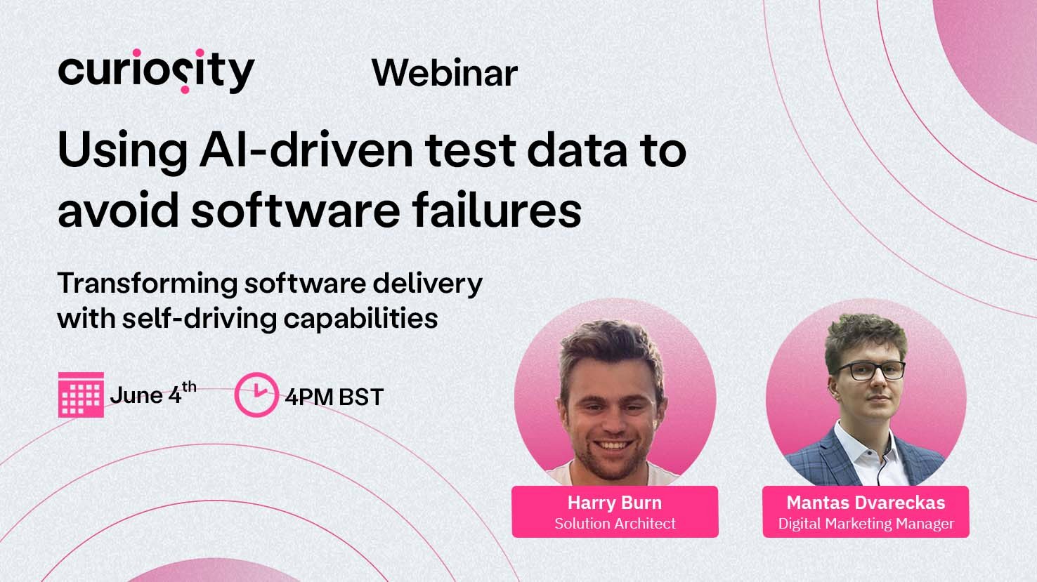 Using AI-driven test data to avoid software failures - Curiosity Webinar - Webinar Header-1