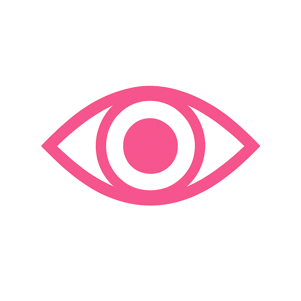 eye icon in pink