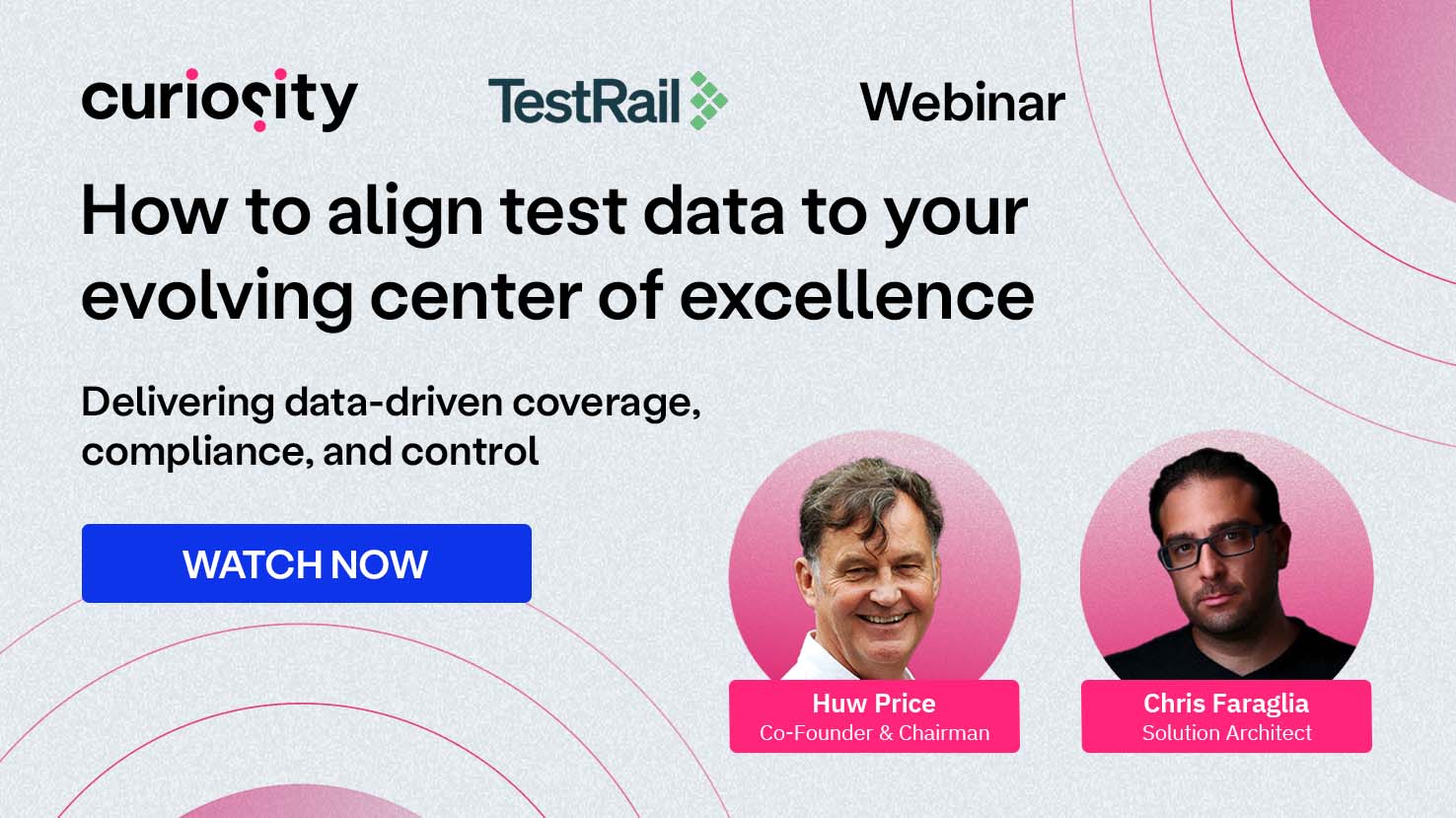 How to align test to your evolving center of excellence - Curiosity and TestRail Webinar - On Demand header